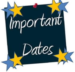 Important Dates

October 1st – Picture Day
October 5th – Tri-Weekly
                       Interims Go Home
October 10th- Walk to School 
October 19th- Box Top Collection
                       Full Day (Hurricane Make-Up-no longer an early release)
                            Ident-A-Kid


